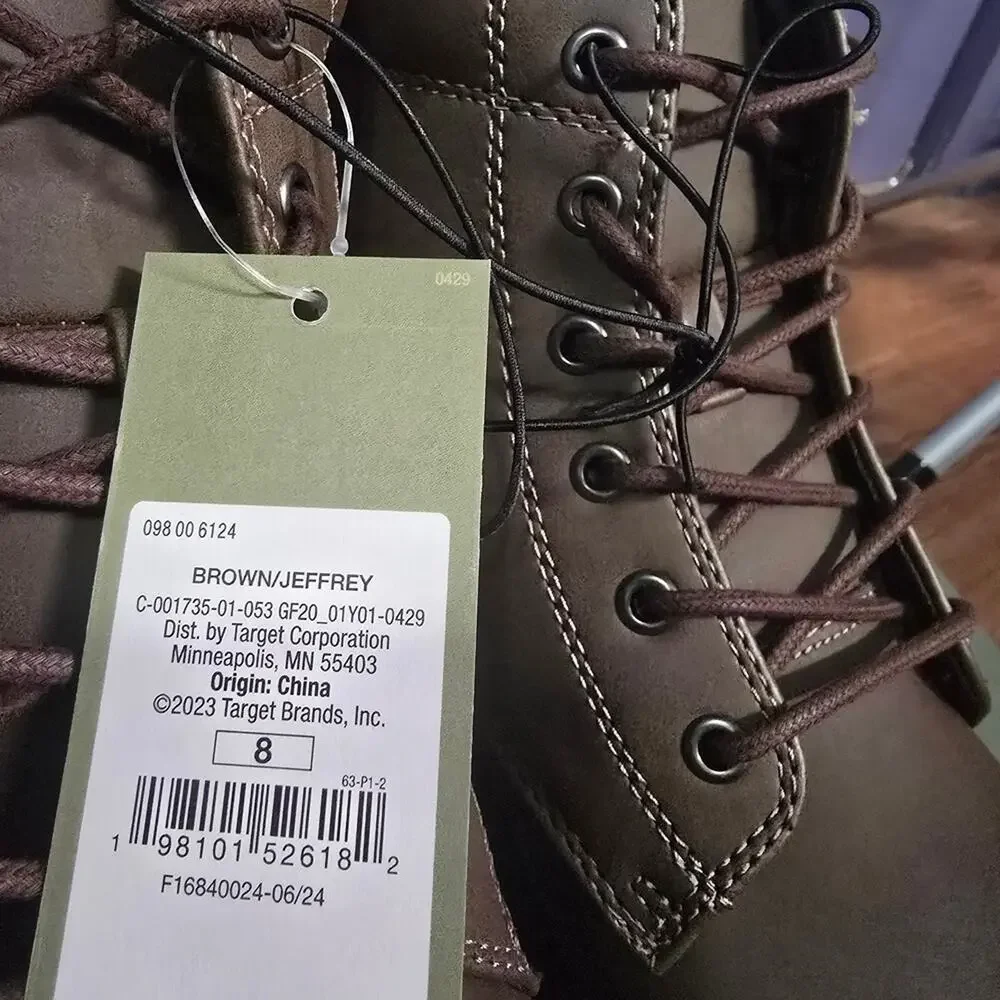Goodfellow & Co Men's Jeffrey Combat Boots Size 8 NWT
